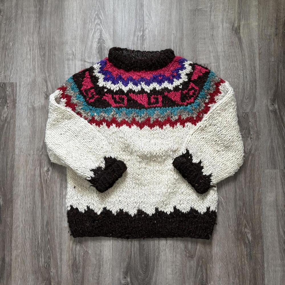 Vintage 70s/80s Elegant Passage 100% Wool Knit Sweater